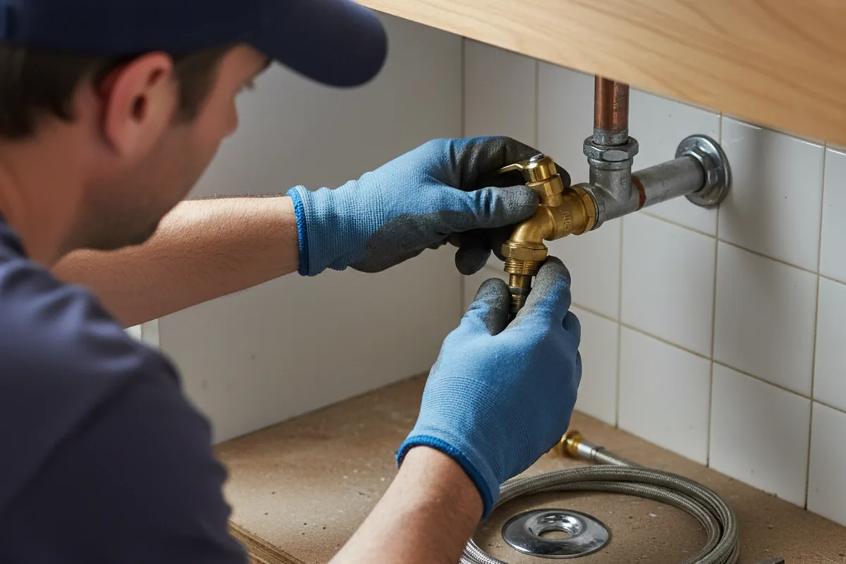 Shutoff valve and fitting work during Emergency Plumbing in Hyannis